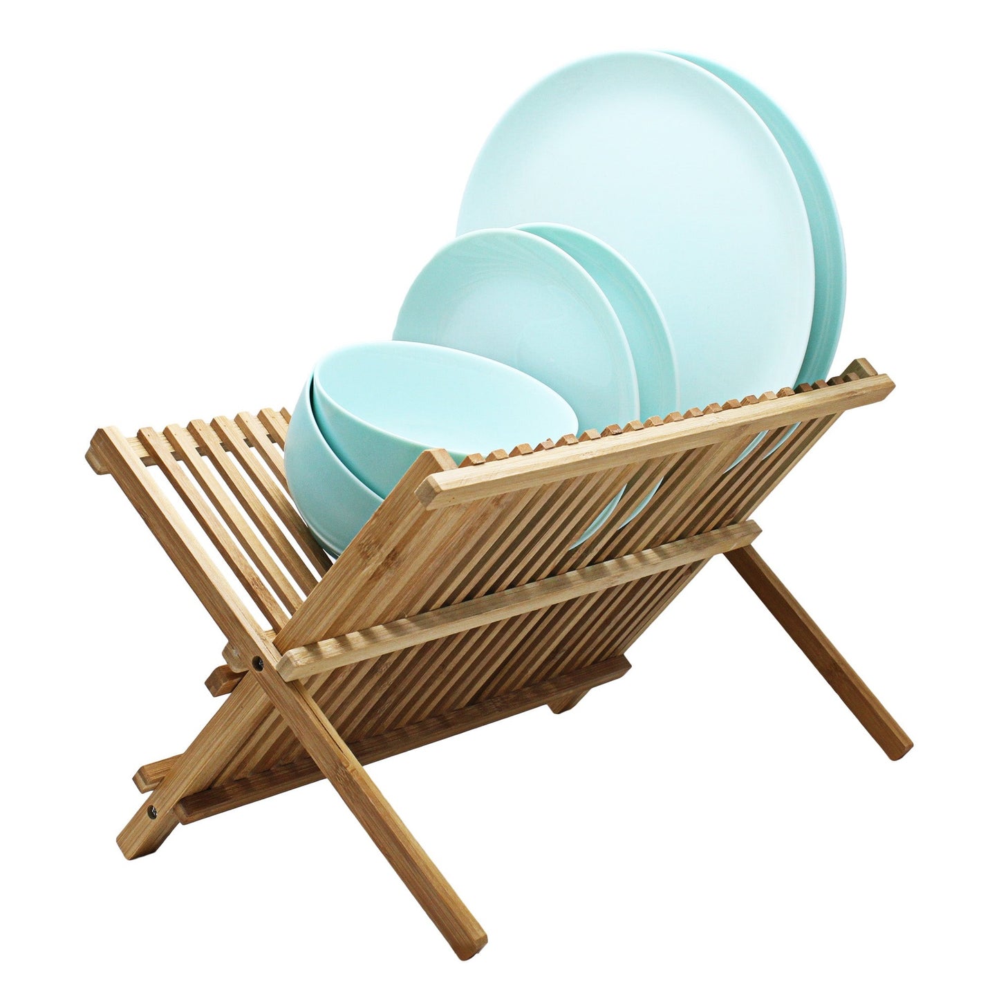 Nu Pine Bamboo Dish Rack - Oak