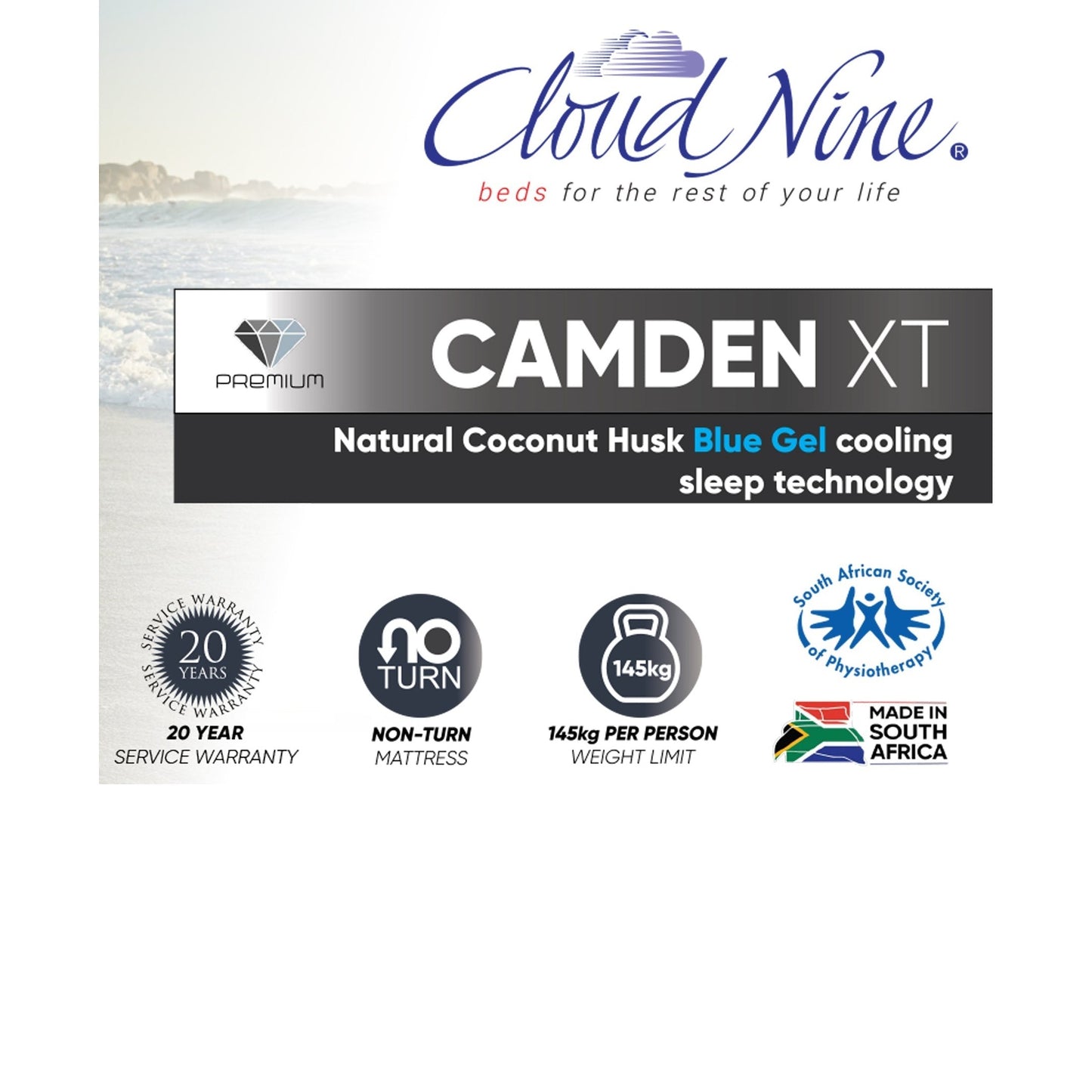 Cloud Nine Camden XT Bed Single