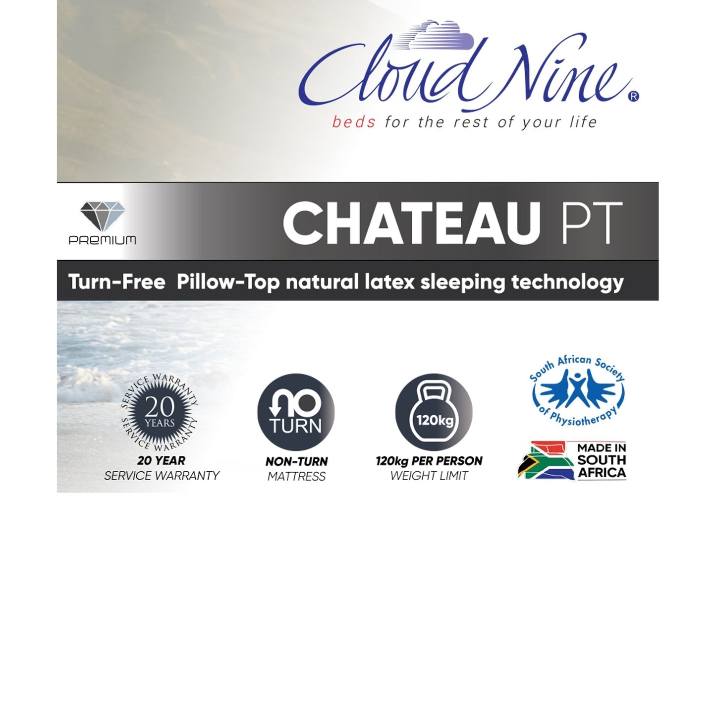 Cloud Nine Chateau PT Bed 3/4