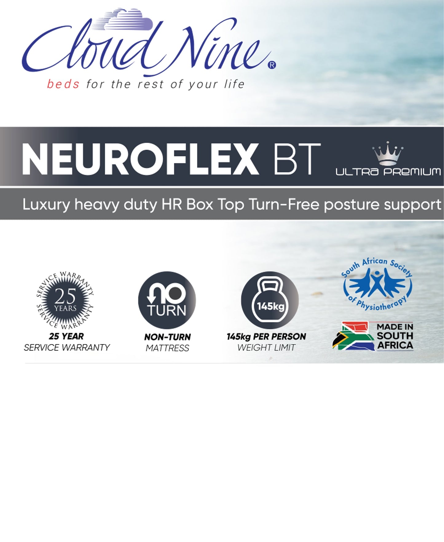 Cloud Nine Neuroflex BT Bed