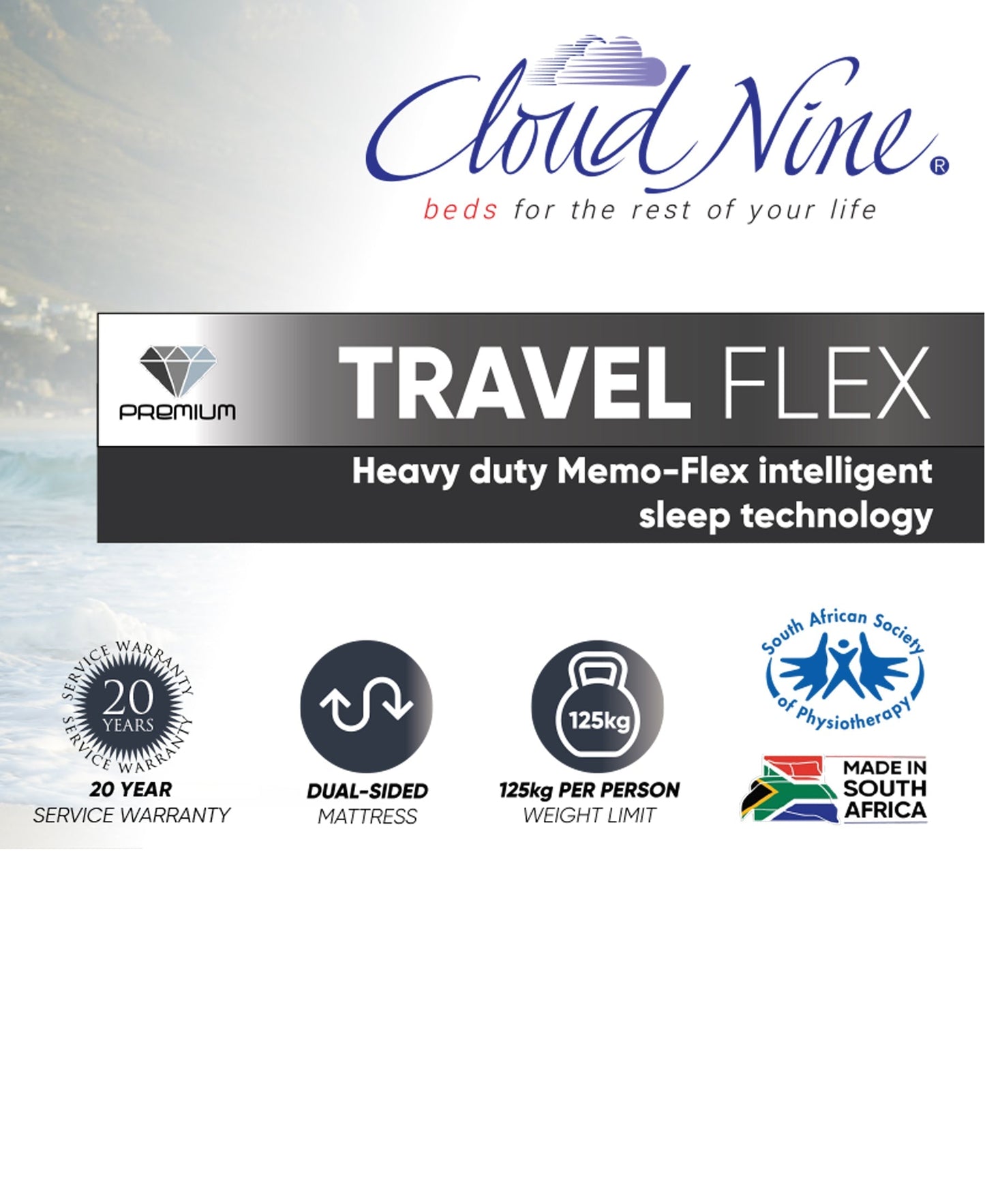 Cloud Nine Travel Flex Bed Queen