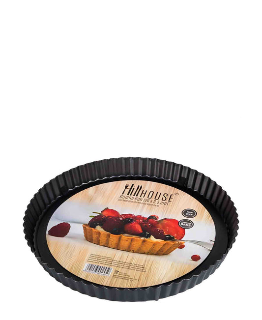 Hillhouse Bakeware Non-Stick Quiche Pan - Black