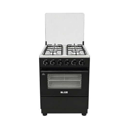 Blaze Outdoor 4 Burner Gas Stove with Gas Oven Black