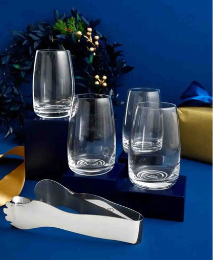 Carrol Boyes 4 Piece Ripple Hiball Glass Set - Clear