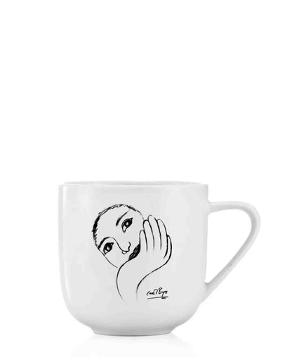 Carrol Boyes 4 Piece Face Facts Mug Set - White