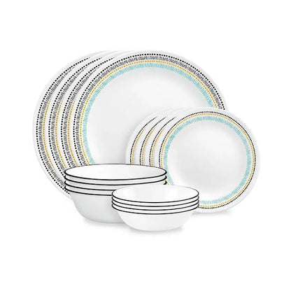 Corelle 16 Piece Paloma Dinner Set White