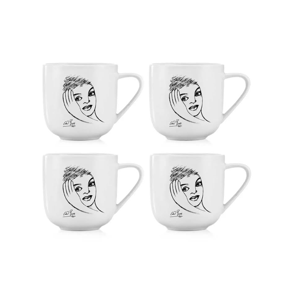 Carrol Boyes 4 Piece Pillow Talk Mug Set White