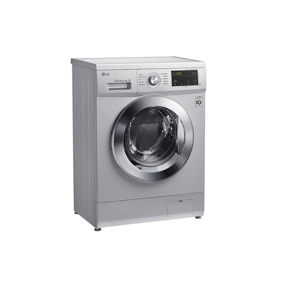 LG 7kg Luxury Front Loader Washing Machine Silver