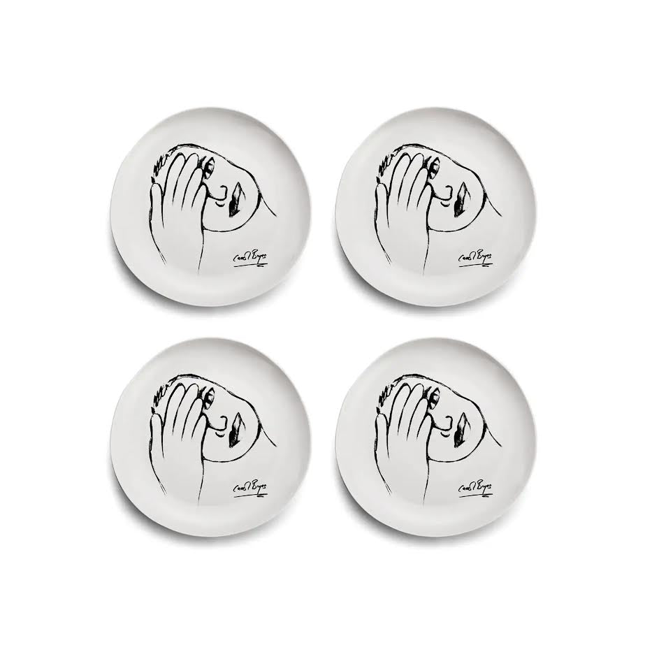 Carrol Boyes 4 Piece Just A Minute Dinner Plate Set White