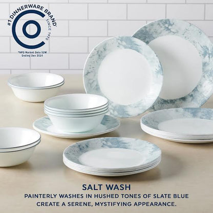 Corelle Salt Wash 12 Piece Dinner Set White