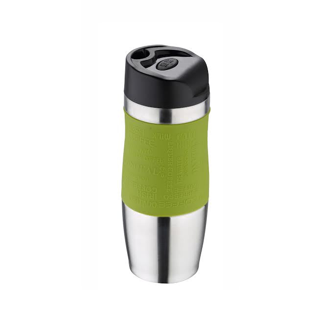 Kitchen Life 400ml Vacuum Travel Mug Green