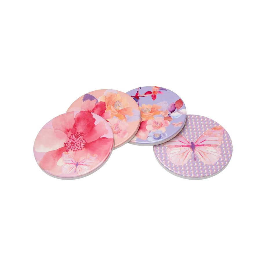 Maxwell & Williams 10cm 4 Piece Camilla Coaster Assorted