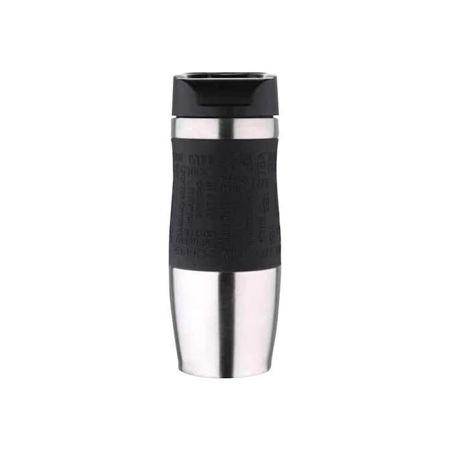 Kitchen Life 400ml Vacuum Travel Mug Black