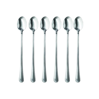 St James 6 Piece Bristol Soda Spoon Set Silver