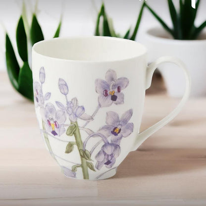 Maxwell & Williams Royal Botanic Gardens Australian Orchids Mug Lilac