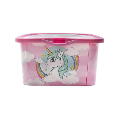 Stor Unicorn Storage Box With Click Closure