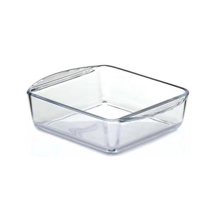 Borcam 1.4Lt Square Baking Tray with Lid Clear