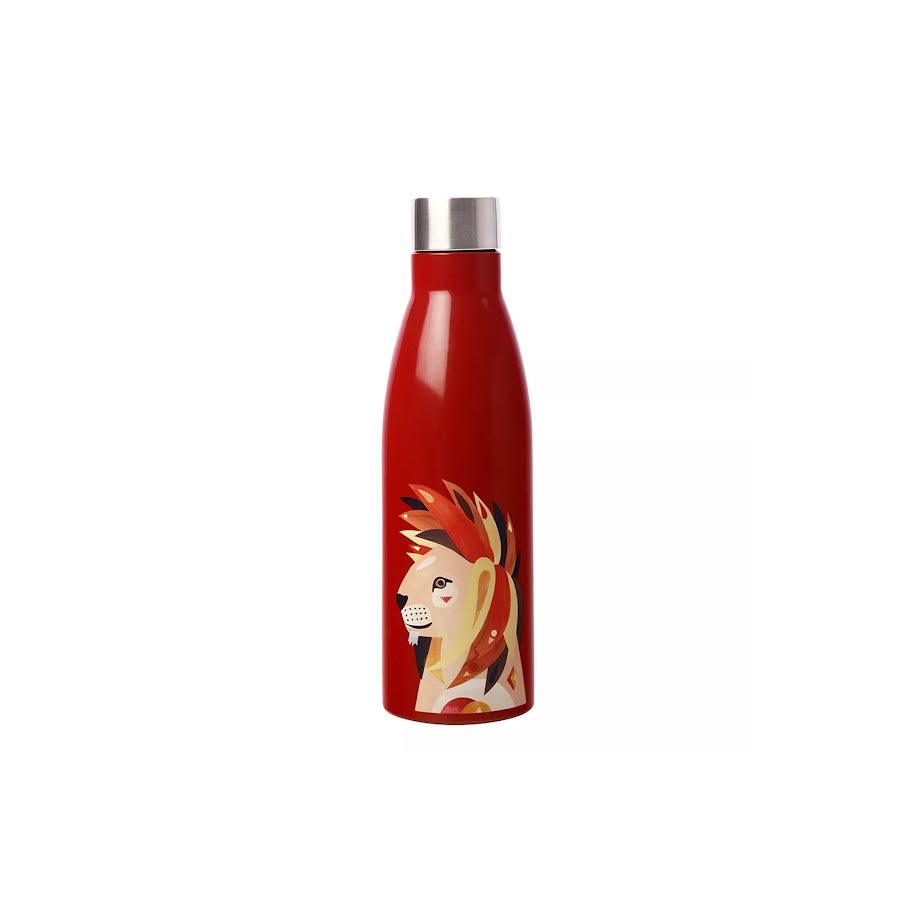 Maxwell & Williams 500ml Double Wall Insulated Drink Bottle Lion Red