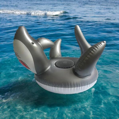 Polaroid Shark Bluetooth Speaker & Floatie Grey