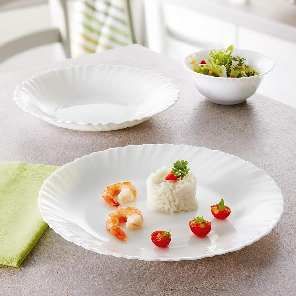 Luminarc Feston 46 Piece Dinner Set White