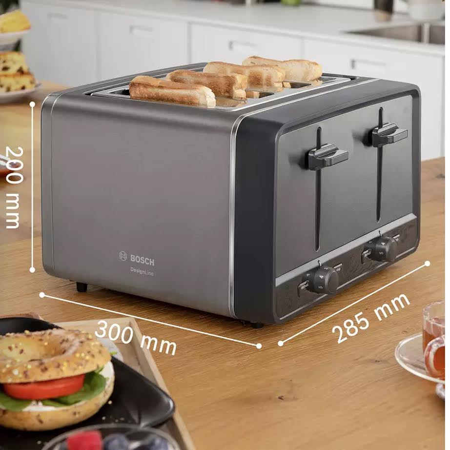 Bosch DesignLine 4 Slice Toaster Graphite