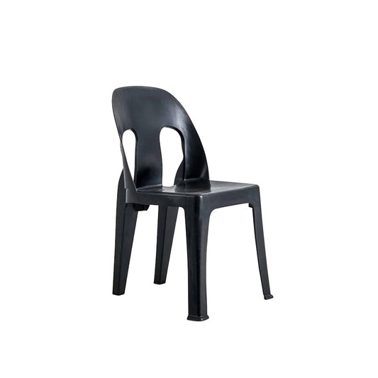 Exotic Designs Plastic Party Chair Black