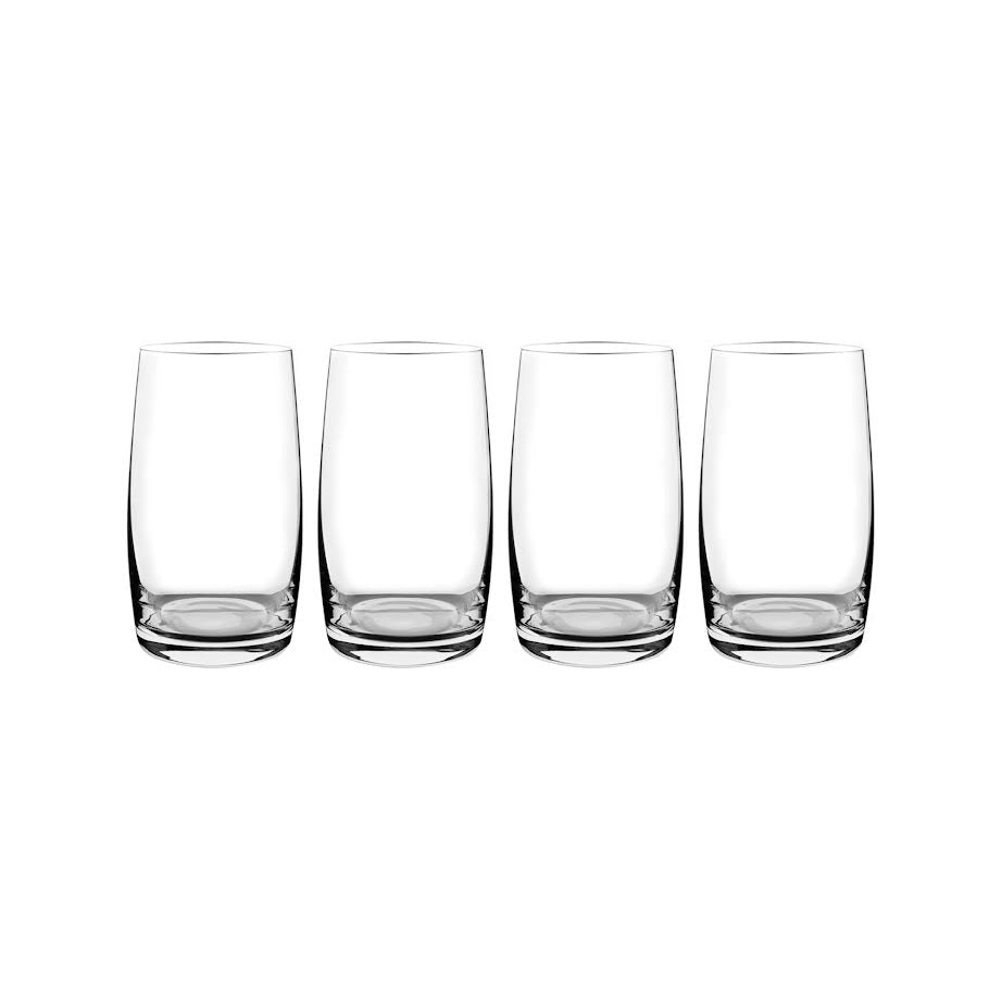 Consol 4 Piece 380ml Signature Vienna Tall Tumbler Set Clear