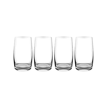 Consol 4 Piece 380ml Signature Vienna Tall Tumbler Set Clear