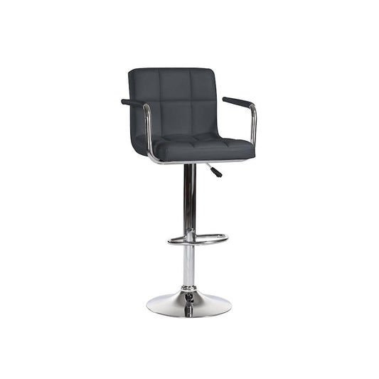 Exotic Designs Barstool with Arm Rest Grey
