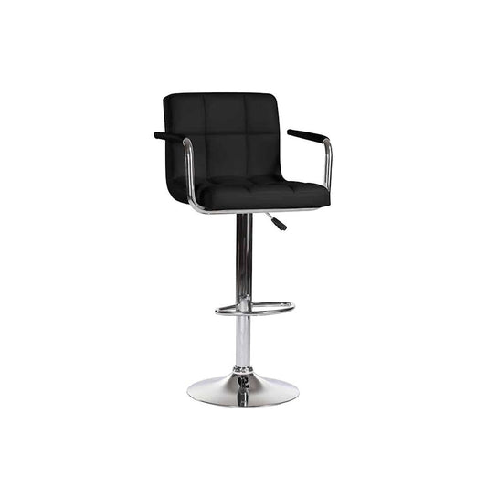 Exotic Designs Barstool with Arm Rest Black