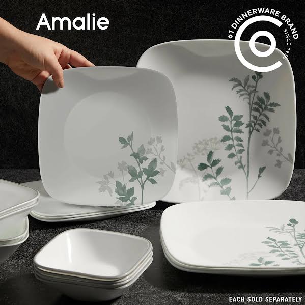 Corelle 16 Piece Amalie Dinner Set White