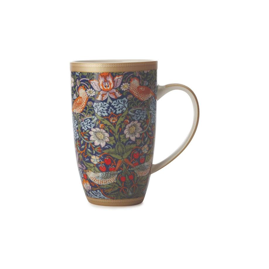 Maxwell & Williams 420ml William Morris Strawberry Thief Coupe Mug Blue