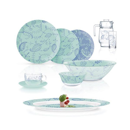 Luminarc Garnet 46 Piece Dinner Set Multicoloured
