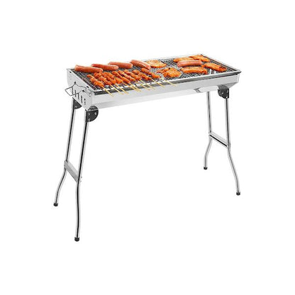 CH Outdoor Folding Grill Silver
