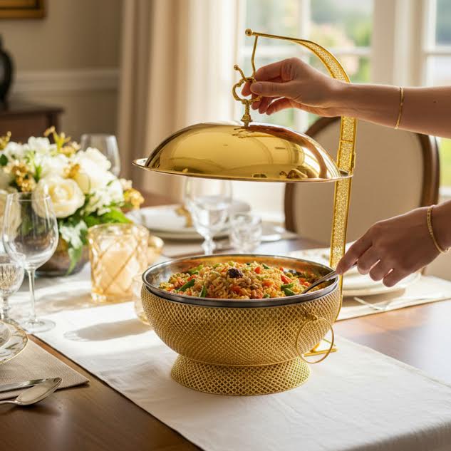 8Lt Chafing Dish Gold – The Culinarium