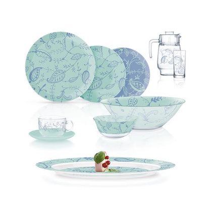 Luminarc Garnet 46 Piece Dinner Set Multicoloured