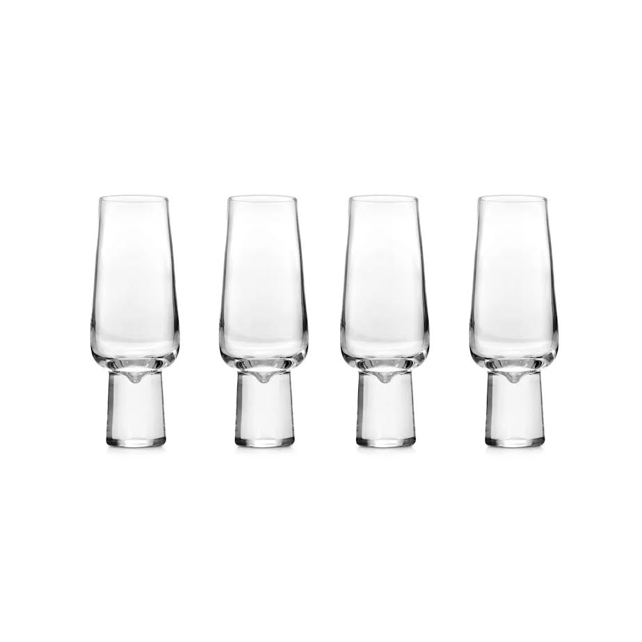 Carrol Boyes 4 Piece Aura Champagne Flute Set Clear