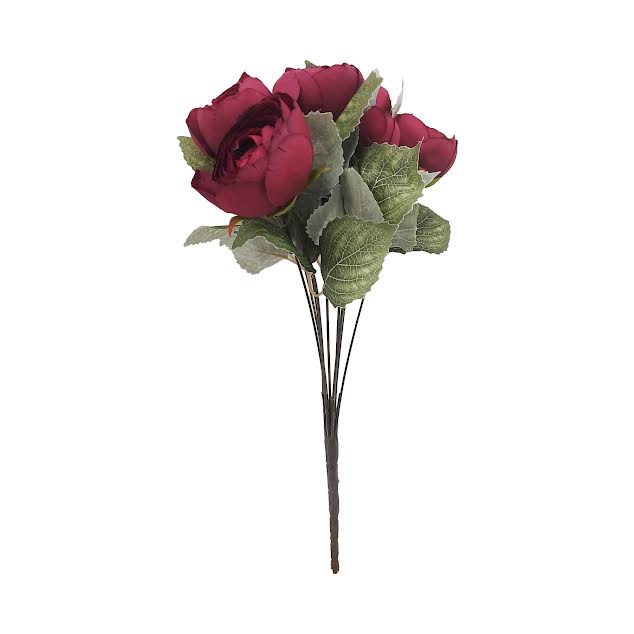 Urban Decor Artificial Flower Bouquet Red