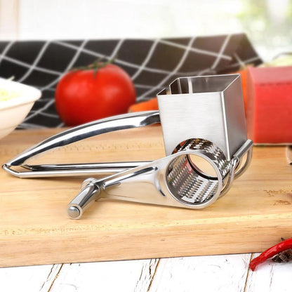 Regent Stainless Steel Kitchen Rotary Cheese Grater Silver