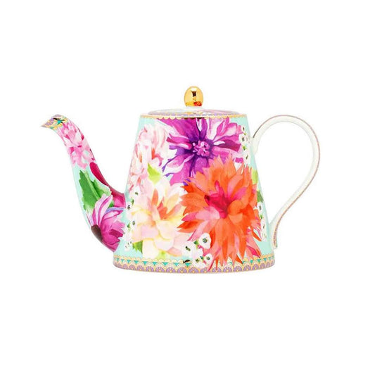 Maxwell & Williams 1Lt Dahlia Daze Teapot With Infuser Pink