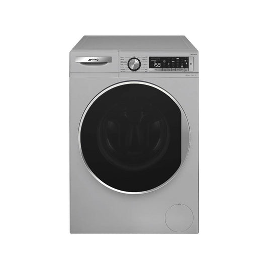 Smeg 9kg Free-Standing Washing Machine Silver