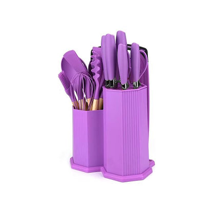 CH 19 Piece Cooking Utensils Set Purple