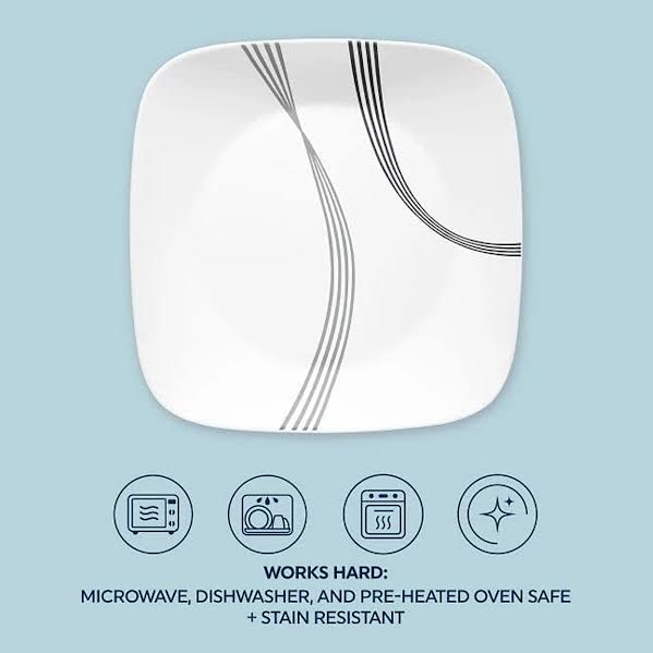 Corelle 16 Piece Urban Arc Dinner Set White