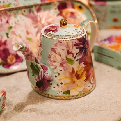 Maxwell & Williams 1Lt Dahlia Daze Teapot With Infuser Pink
