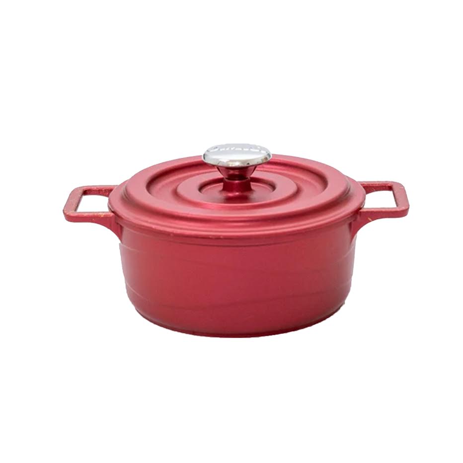 OMS 14cm Mini Granite Cass Deep Pot Red