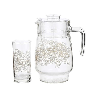 Luminarc Celebration 46 Piece Dinner Set Gold & White