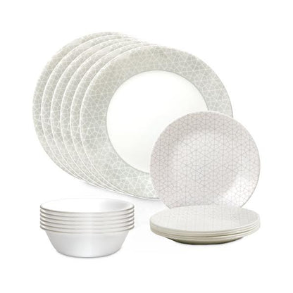 Corelle 18 Piece Knox Dinner Set White