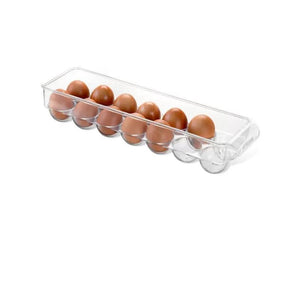Aqua 14-Grid Holder Egg Tray Fridge Clear