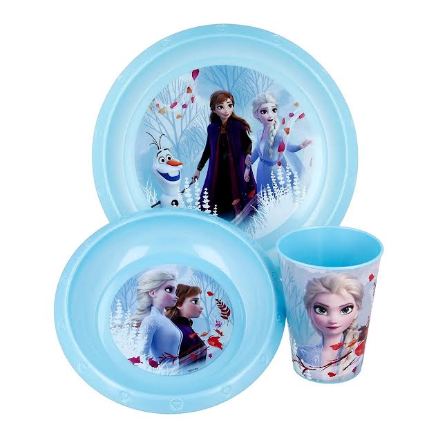 Kitchen Life 3 Piece Frozen II Blue Forest Set Blue