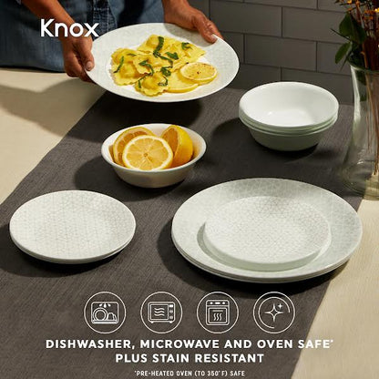 Corelle 18 Piece Knox Dinner Set White